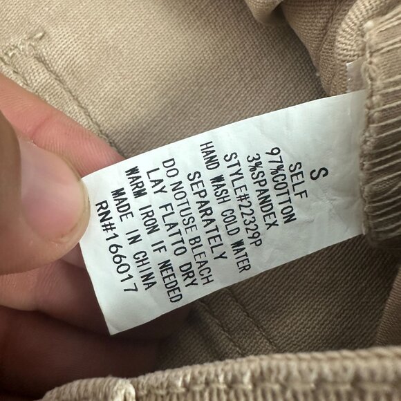 Blue B Womens Beige High-Waisted Flare Pants Rhinestone Fringe Pockets Size S - Picture 6 of 8